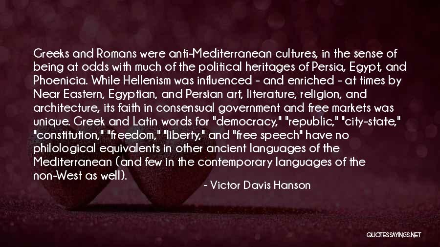 Ancient Egyptian Quotes By Victor Davis Hanson