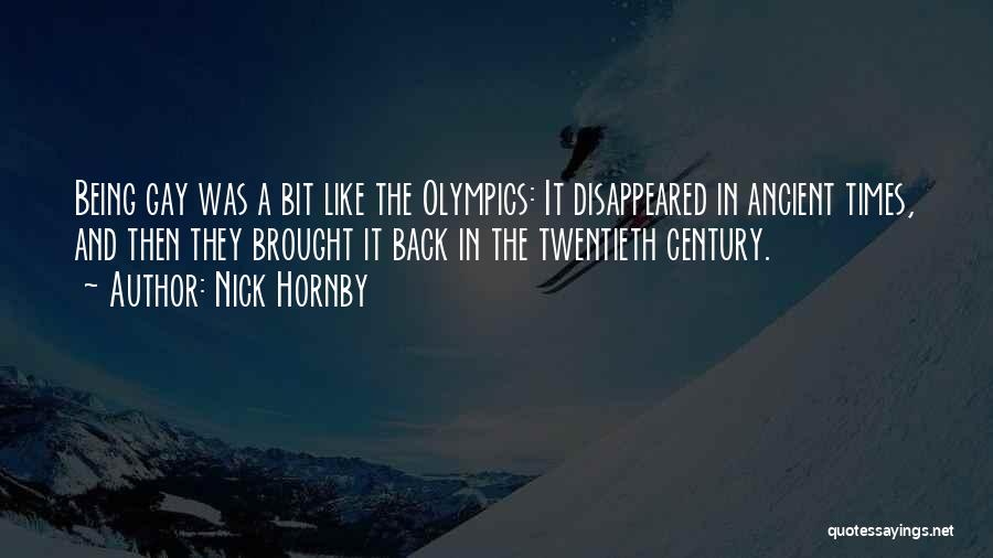 Ancient Olympics Quotes By Nick Hornby