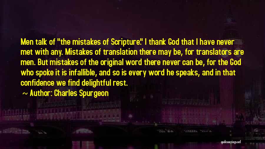 And God Spoke Quotes By Charles Spurgeon