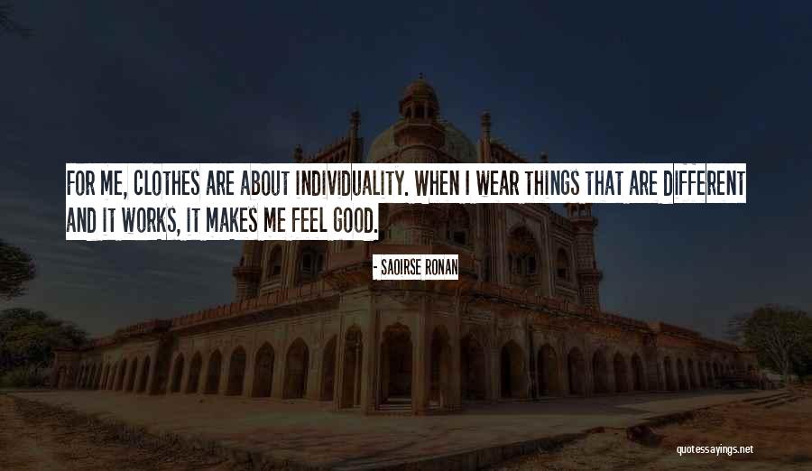 And Individuality Quotes By Saoirse Ronan And Individuality Quotes By Saoirse Ronan