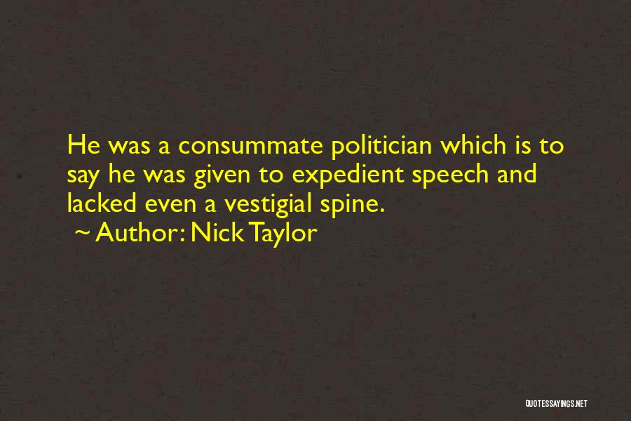 And Politics Quotes By Nick Taylor