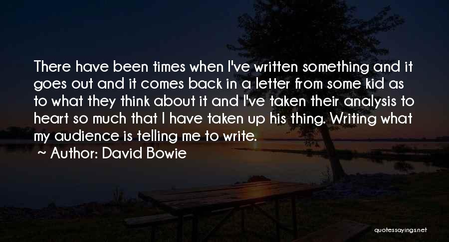 And So It Goes Quotes By David Bowie