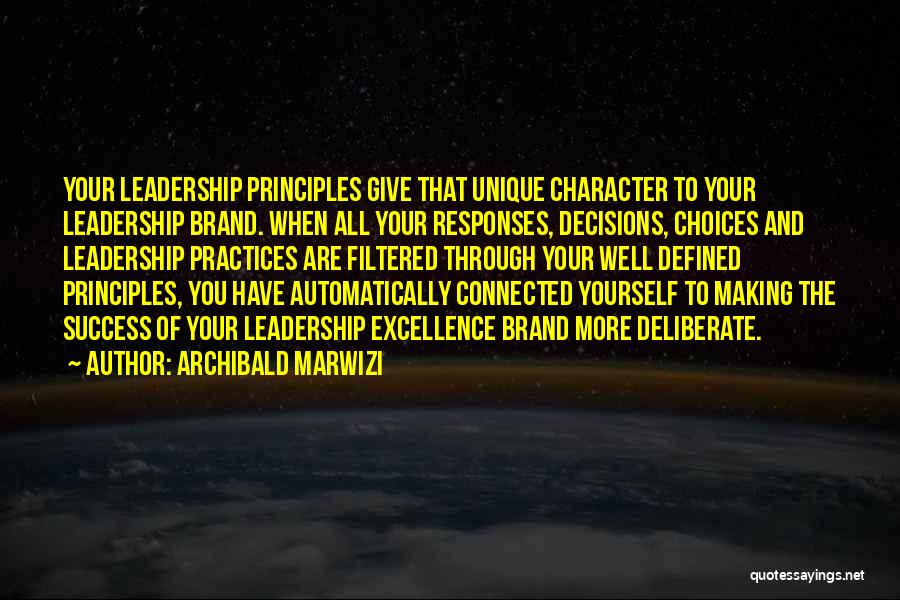 And Success Quotes By Archibald Marwizi