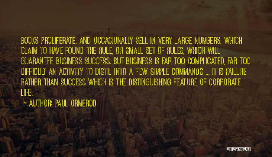 And Success Quotes By Paul Ormerod