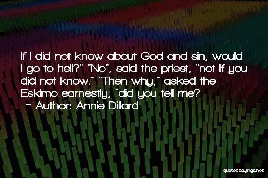 And Then God Said Quotes By Annie Dillard