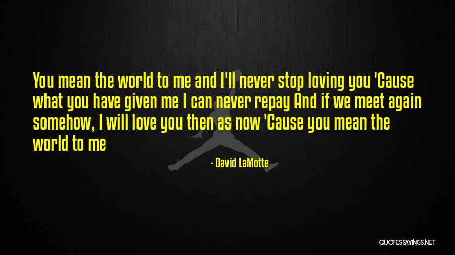 And We Meet Again Quotes By David LaMotte And We Meet Again Quotes By David LaMotte
