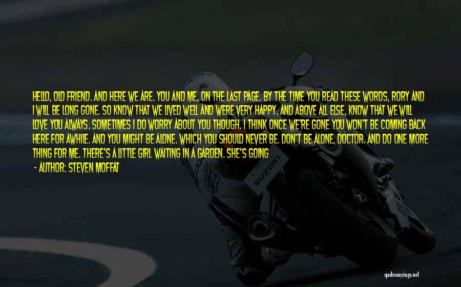 And While We Are Here Quotes By Steven Moffat