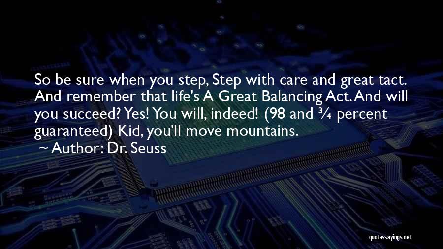 And You Will Succeed Quotes By Dr. Seuss