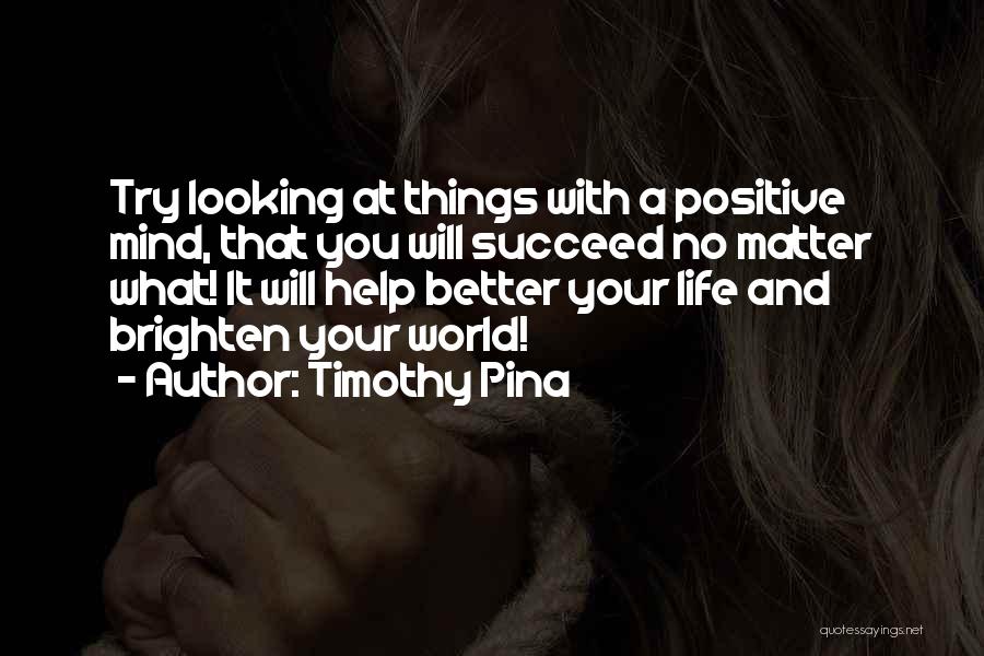 And You Will Succeed Quotes By Timothy Pina