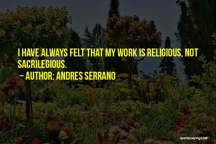 Andres Serrano Quotes 215552