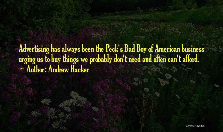 Andrew Hacker Quotes 1838810