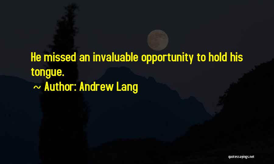 Andrew Lang Quotes 960711