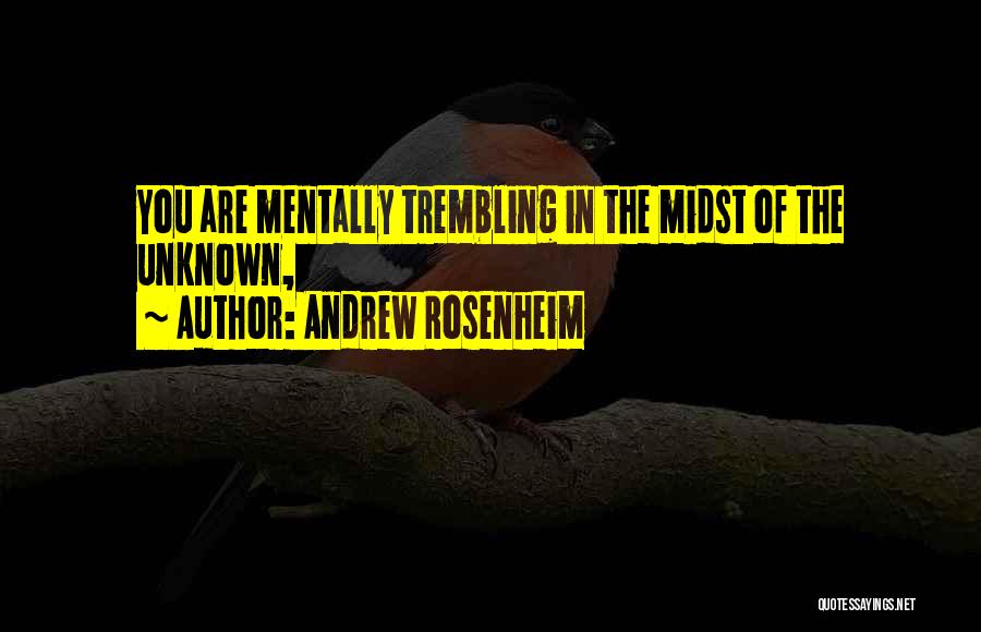 Andrew Rosenheim Quotes 311069