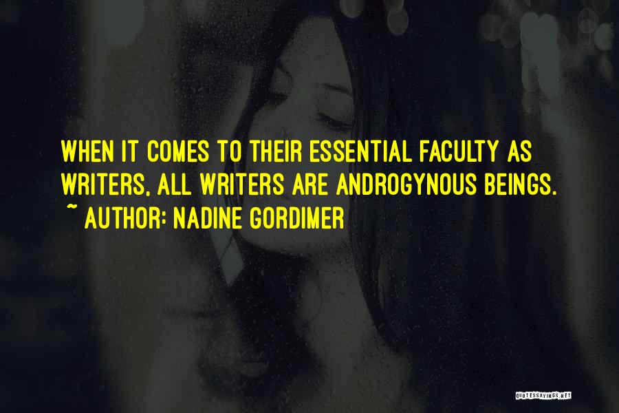 Androgynous Quotes By Nadine Gordimer