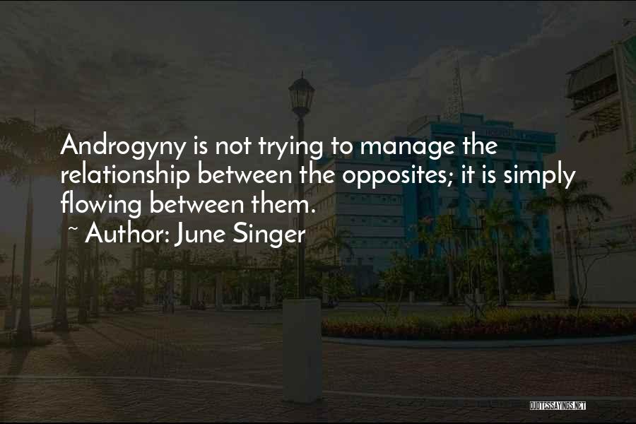 Androgyny Quotes By June Singer
