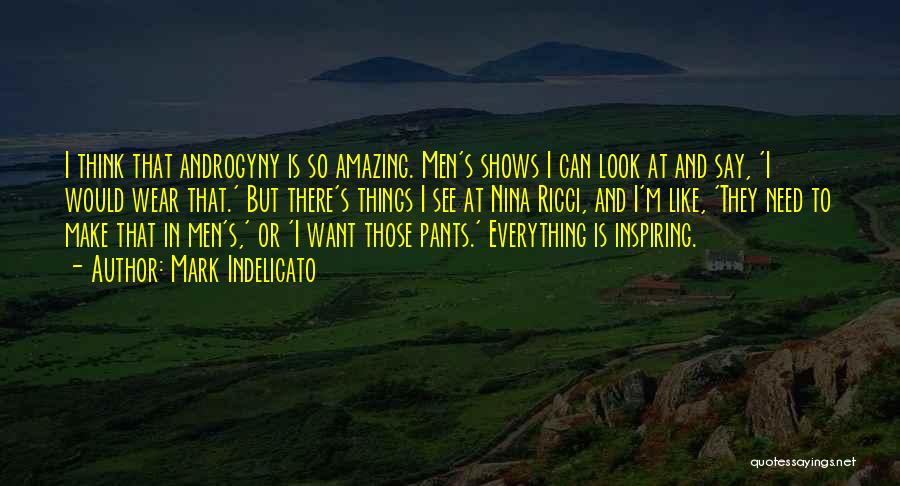 Androgyny Quotes By Mark Indelicato