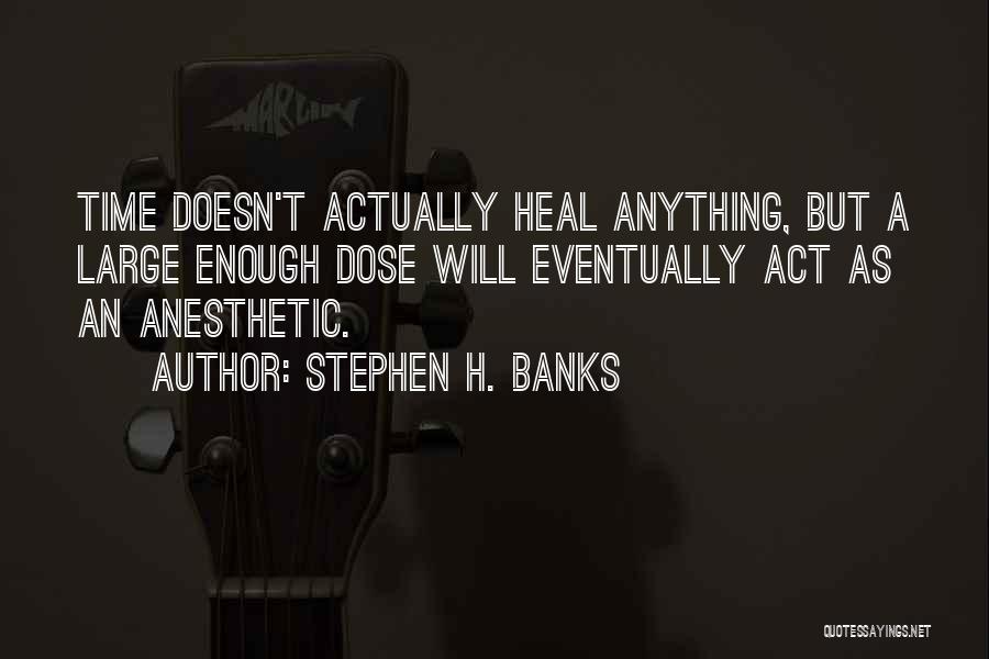 Anesthetic Quotes By Stephen H. Banks