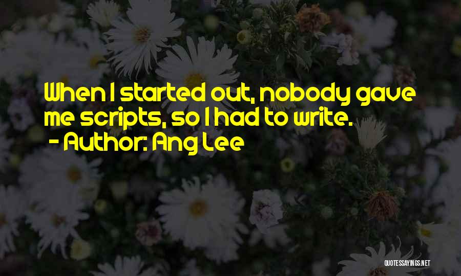 Ang Lee Quotes 1222404