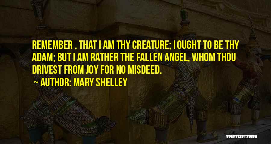 Angel I Will Remember You Quotes By Mary Shelley