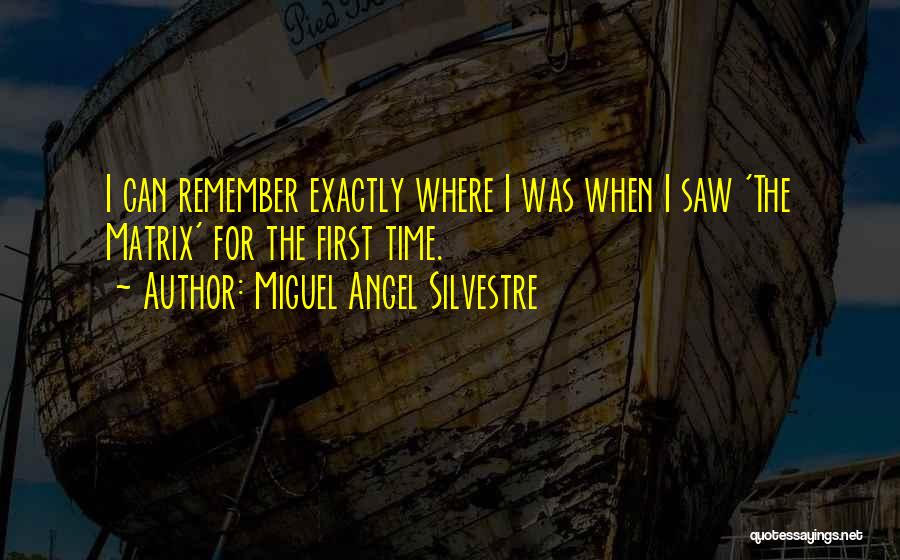 Angel I Will Remember You Quotes By Miguel Angel Silvestre