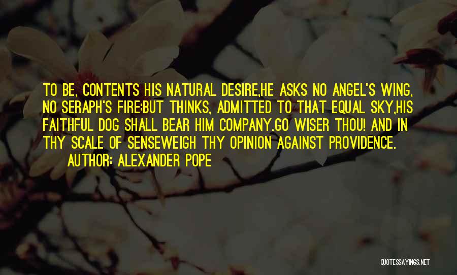 Angel In Quotes By Alexander Pope