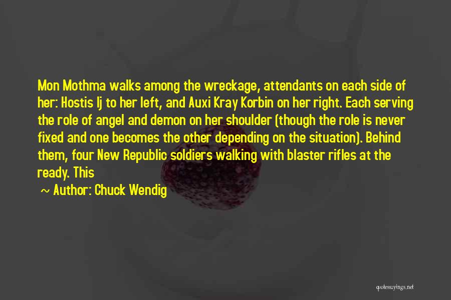 Angel On My Shoulder Quotes By Chuck Wendig