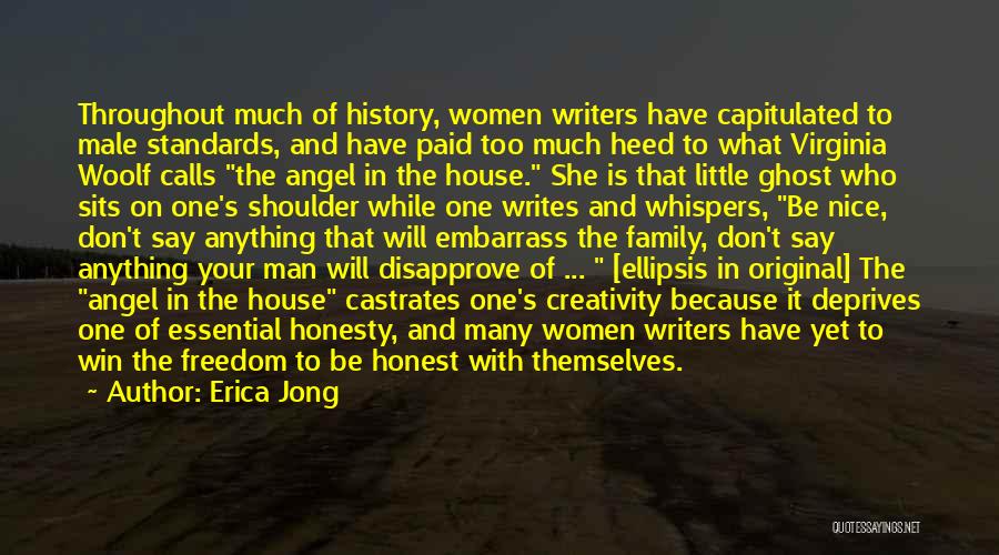 Angel On My Shoulder Quotes By Erica Jong