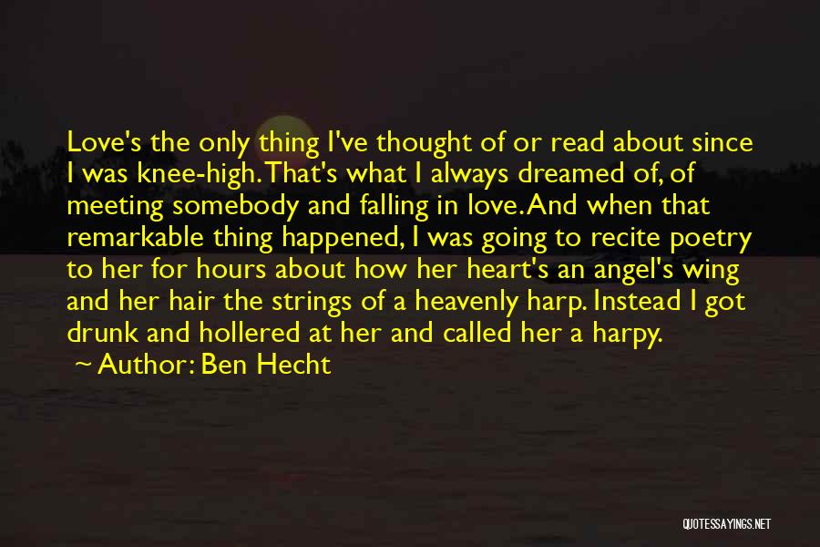 Angel Poetry And Quotes By Ben Hecht