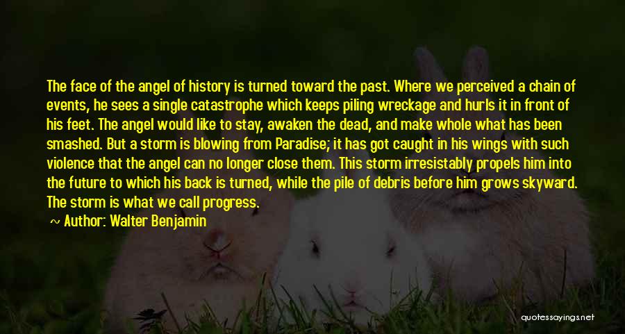 Angel Wings Quotes By Walter Benjamin