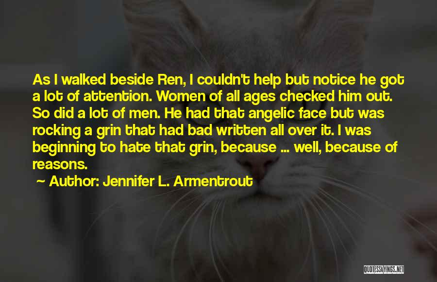 Angelic Face Quotes By Jennifer L. Armentrout