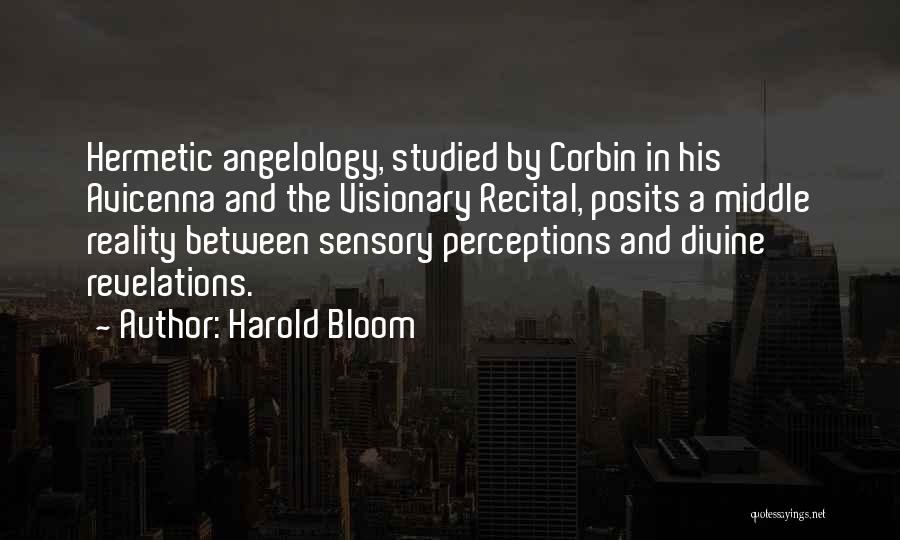 Angelology Quotes By Harold Bloom