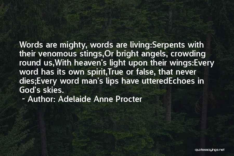 Angels Heaven Quotes By Adelaide Anne Procter