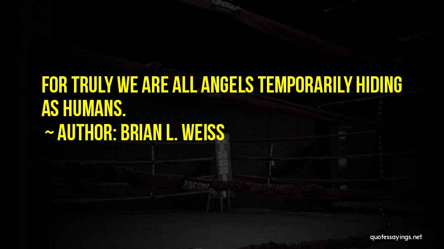Angels In Our Lives Quotes By Brian L. Weiss
