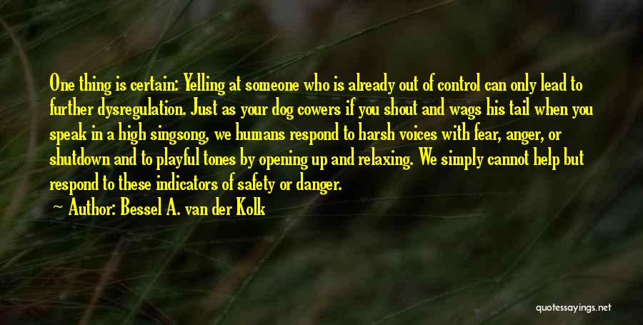Anger And Control Quotes By Bessel A. Van Der Kolk