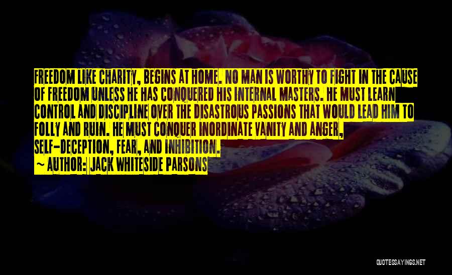 Anger And Control Quotes By Jack Whiteside Parsons