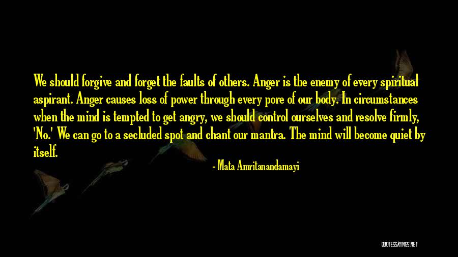 Anger And Control Quotes By Mata Amritanandamayi