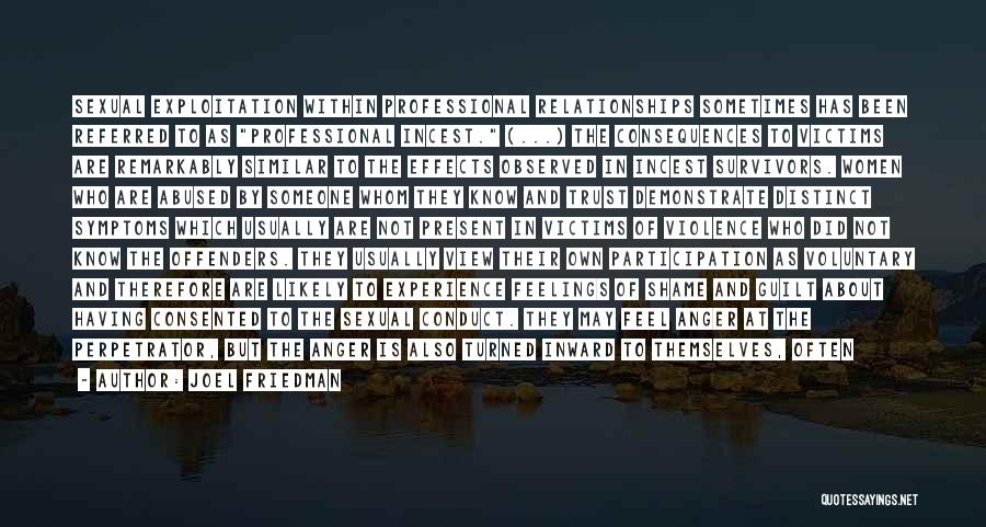 Anger And Depression Quotes By Joel Friedman