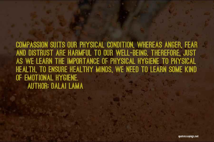 Anger And Fear Quotes By Dalai Lama