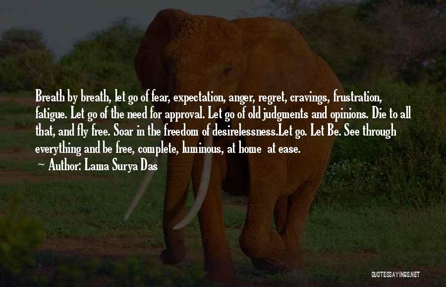 Anger And Fear Quotes By Lama Surya Das