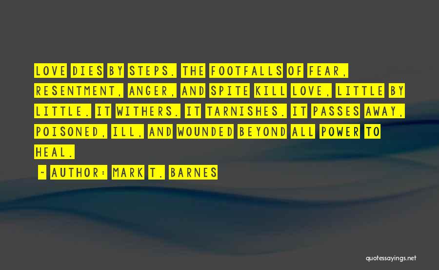 Anger And Fear Quotes By Mark T. Barnes