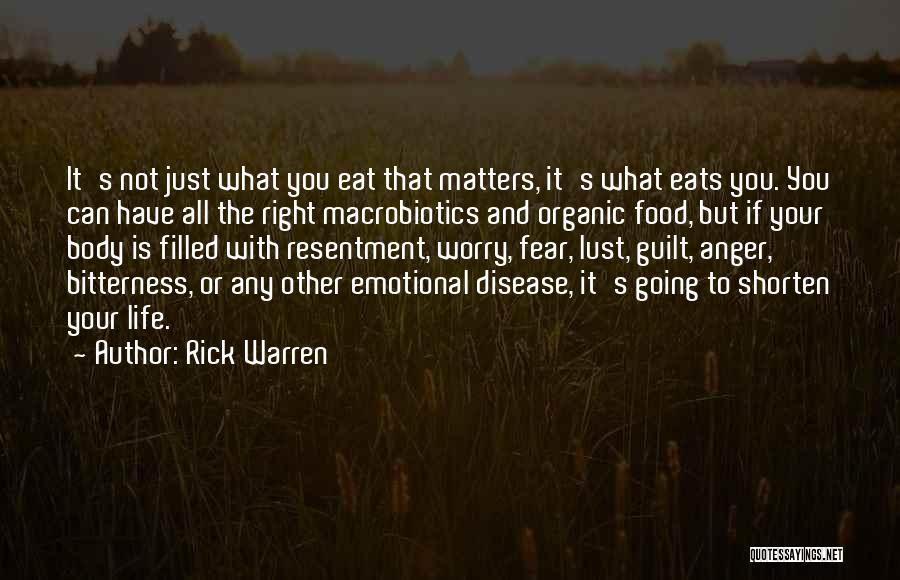 Anger And Fear Quotes By Rick Warren