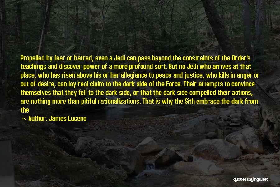 Anger And Hatred Quotes By James Luceno