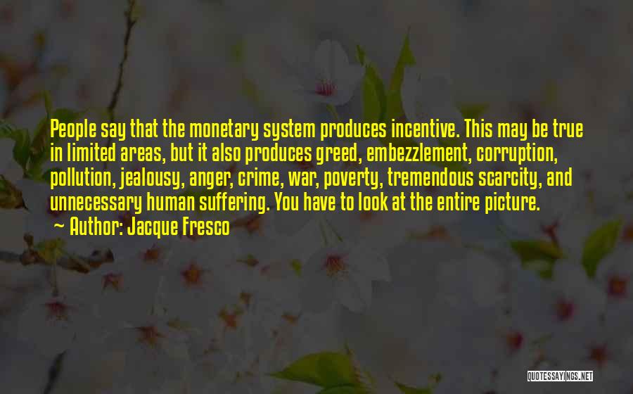 Anger And Jealousy Quotes By Jacque Fresco