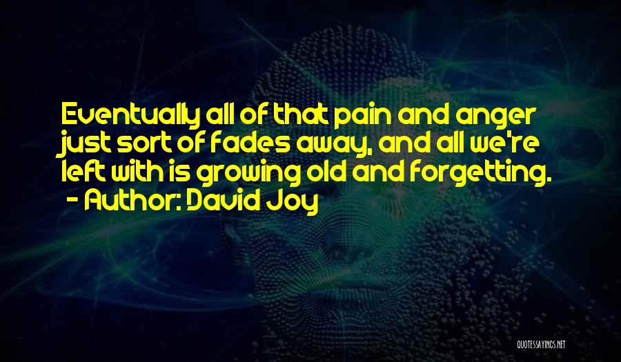 Anger And Pain Quotes By David Joy