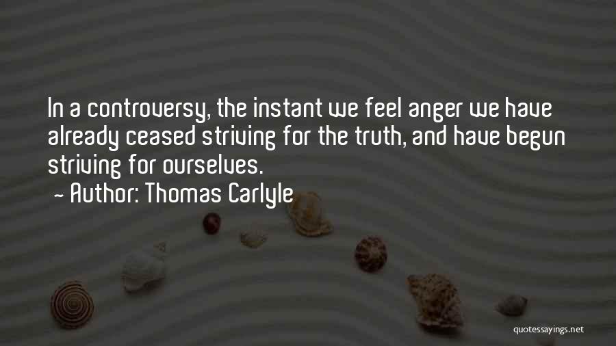 Anger And Quotes By Thomas Carlyle