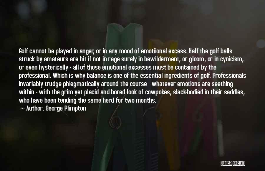 Anger And Rage Quotes By George Plimpton