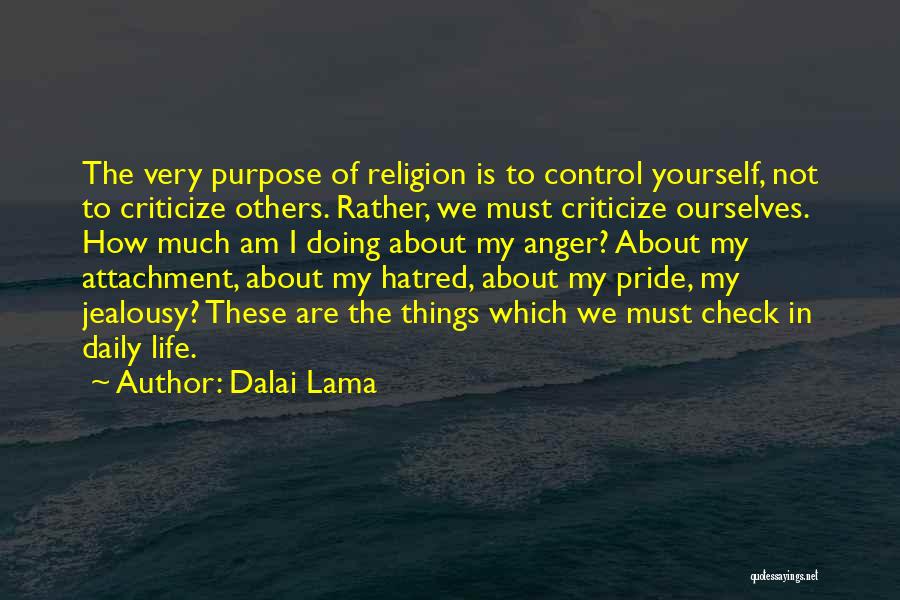 Anger Control Quotes By Dalai Lama