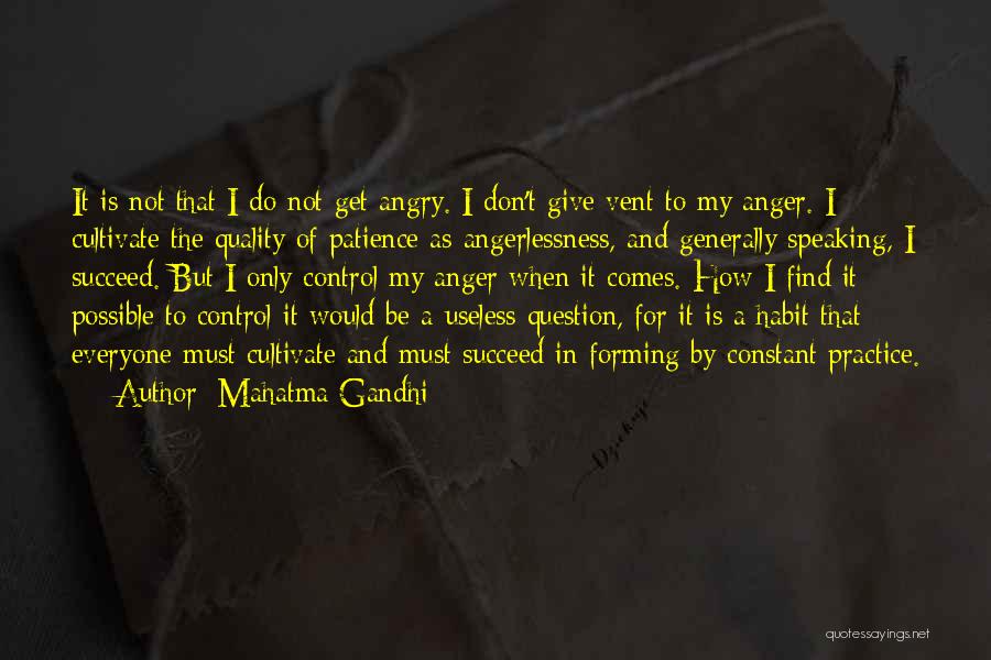 Anger Control Quotes By Mahatma Gandhi