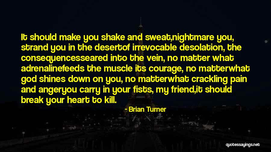 Anger In Your Heart Quotes By Brian Turner