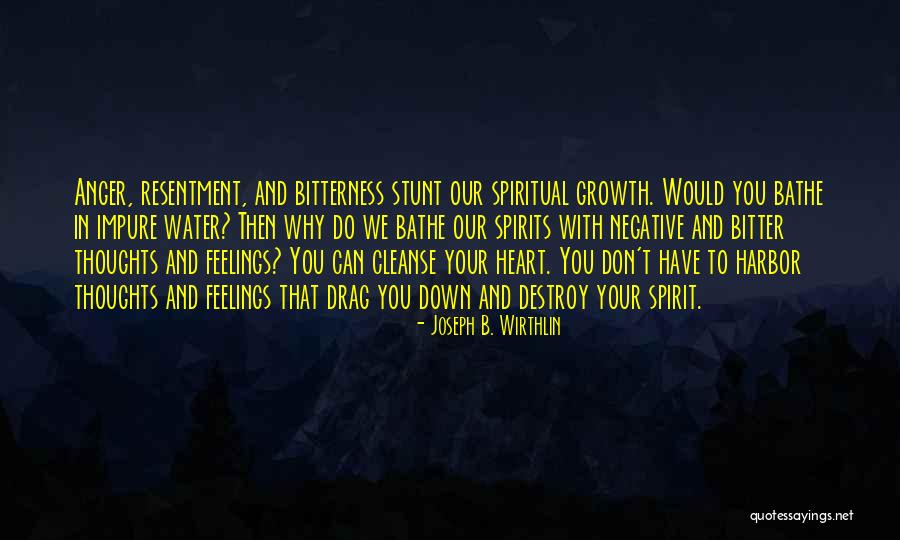 Anger In Your Heart Quotes By Joseph B. Wirthlin